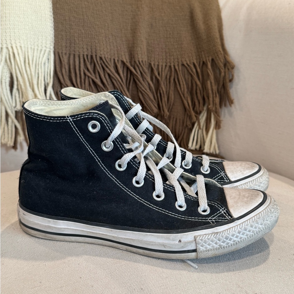 Converse Black High-Top Athletic Shoes